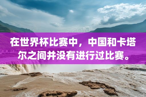 在世界杯比赛中，中国和卡塔尔之间并没有进行过比赛。